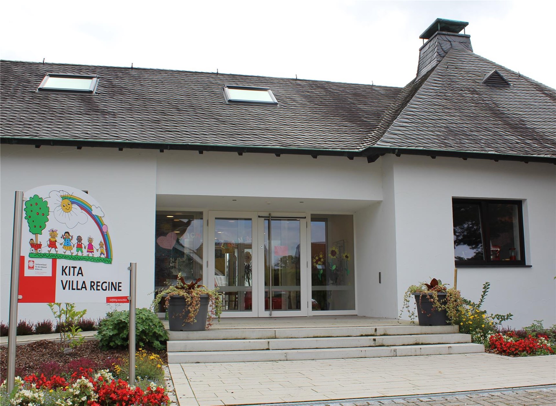 Das Gebäude der Kita Villa Regine in Ahlen