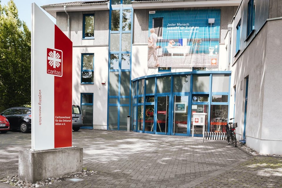 Das Gebäude der Geschäftsstelle des Caritasverbandes für Ahlen, Drensteinfurt und Sendenhorst e. V. in Ahlen