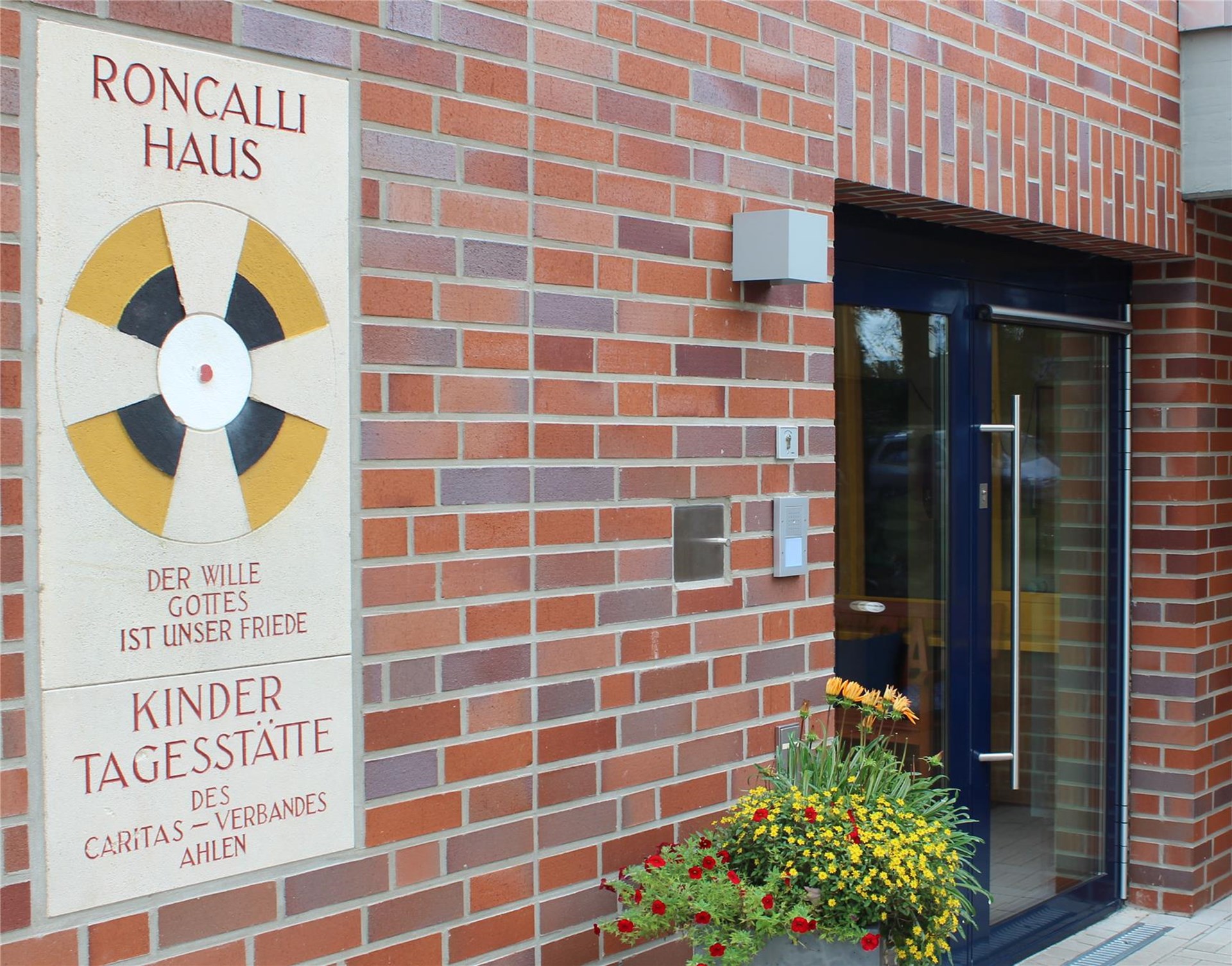 Das Gebäude des Familienzentrum Kita Roncalli-Haus in Ahlen